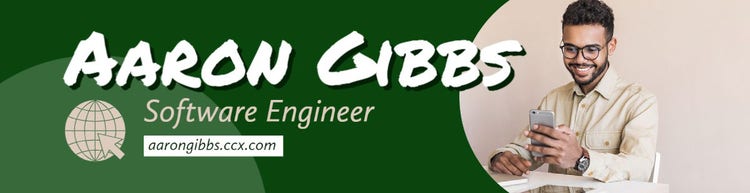 Green And White Software Engineer LinkedIn Banner