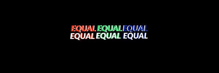 Black and Colorful Equal Banner