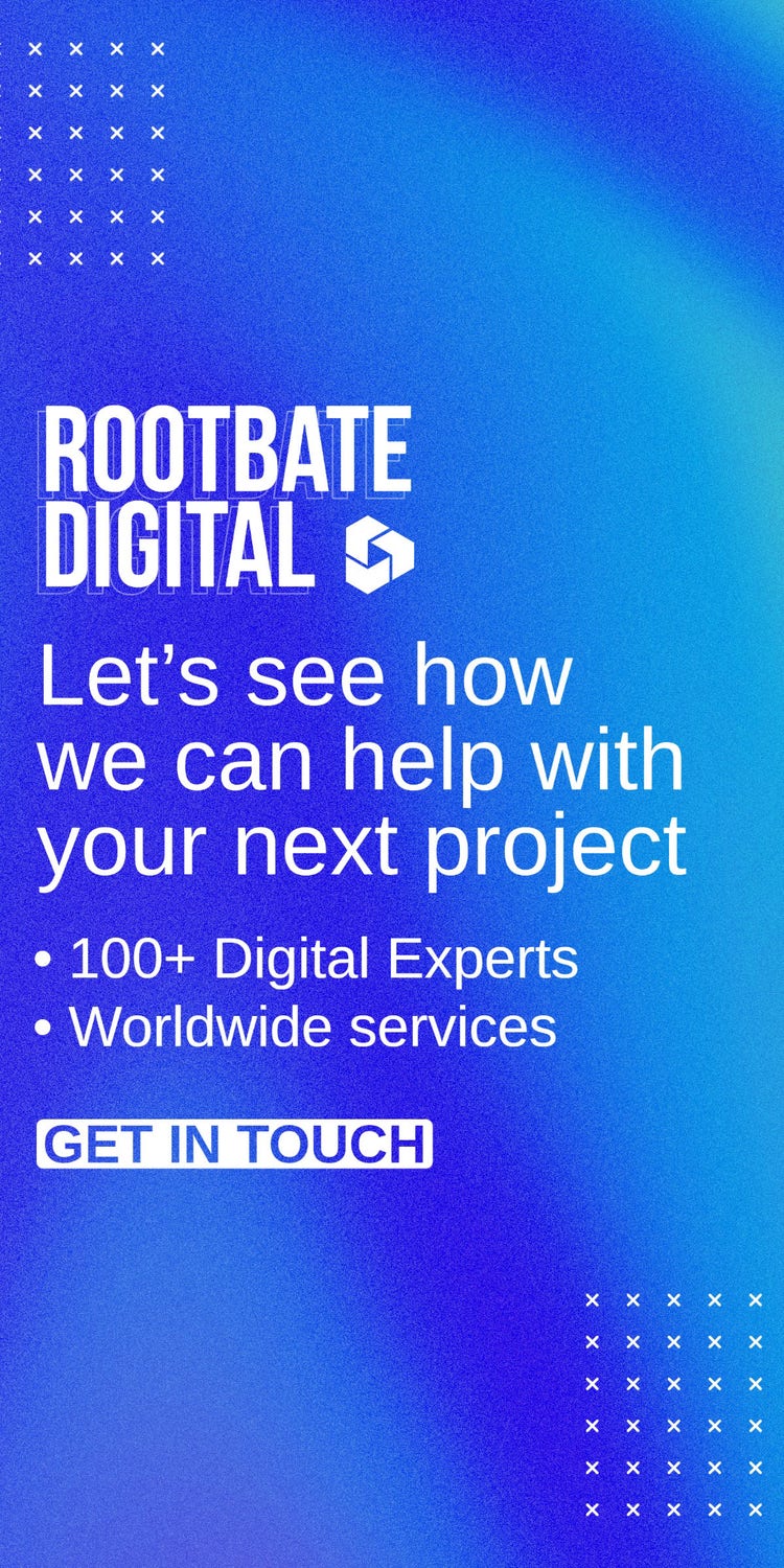 Blue White Gradient Digital Half Web Banner Ad