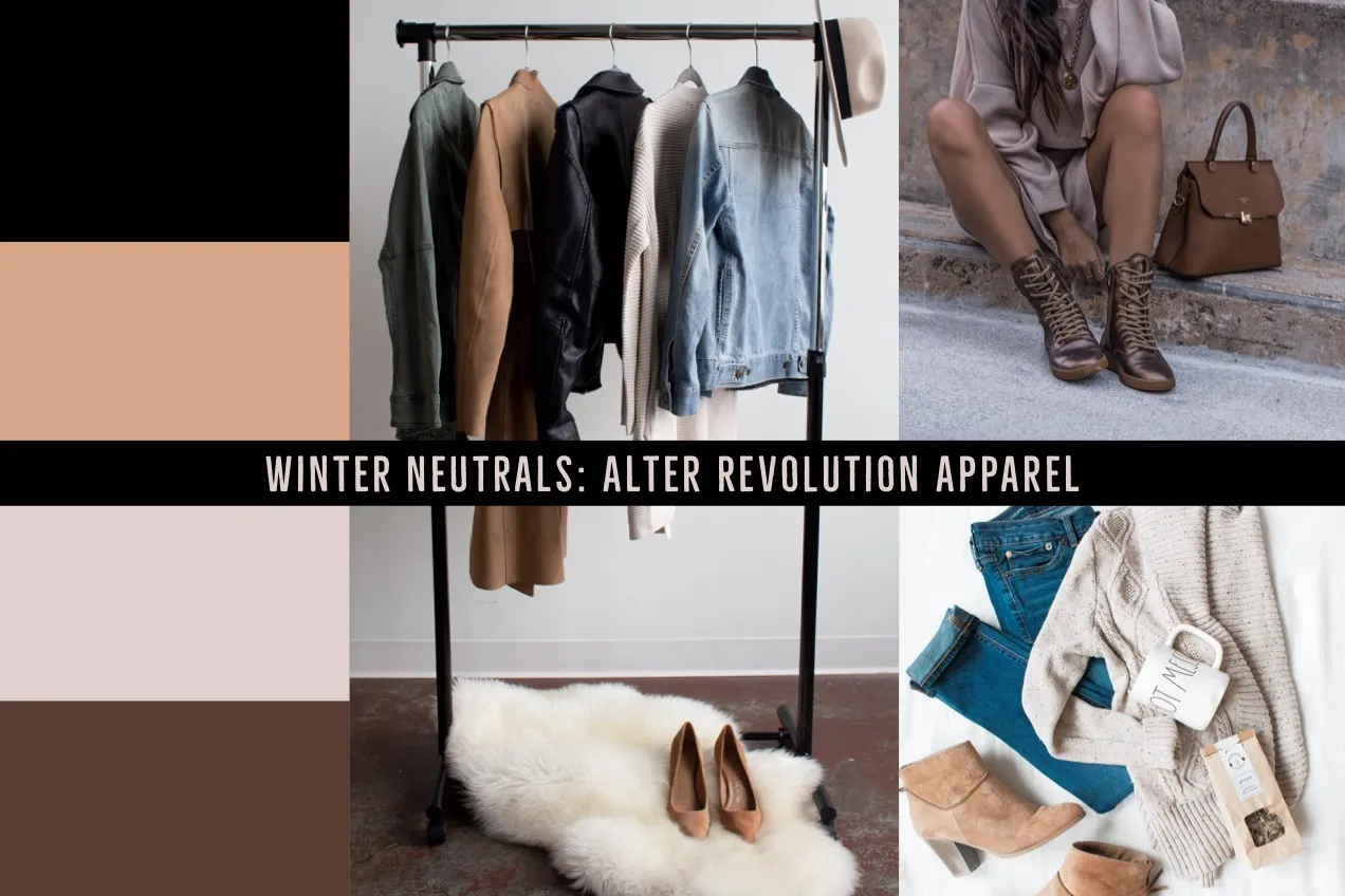 Winter Fashion Mood Board with Collage