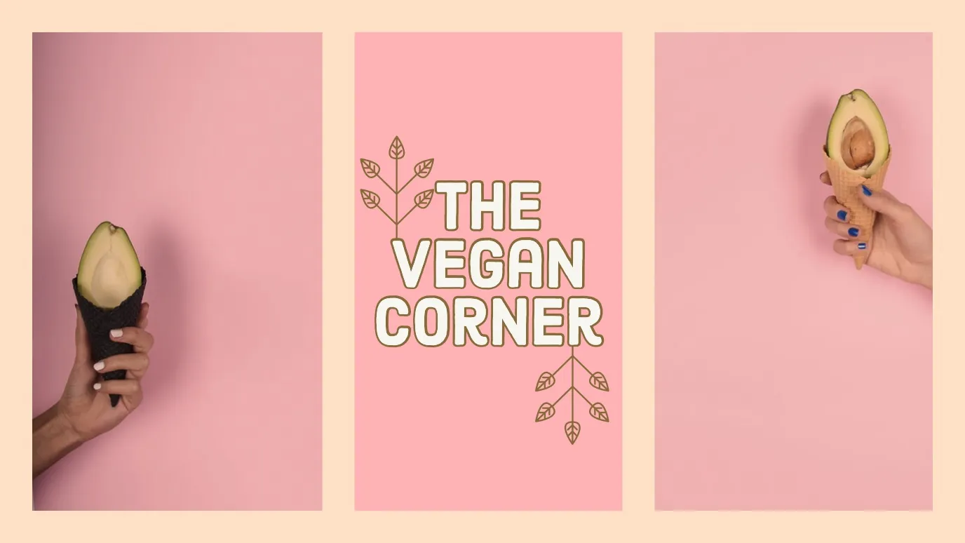 Pink and Yellow Vegan Vlog Youtube Channel Art