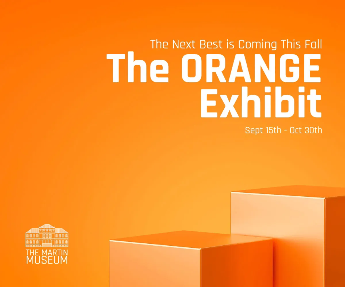 Orange Modern Exhibit Web Banner