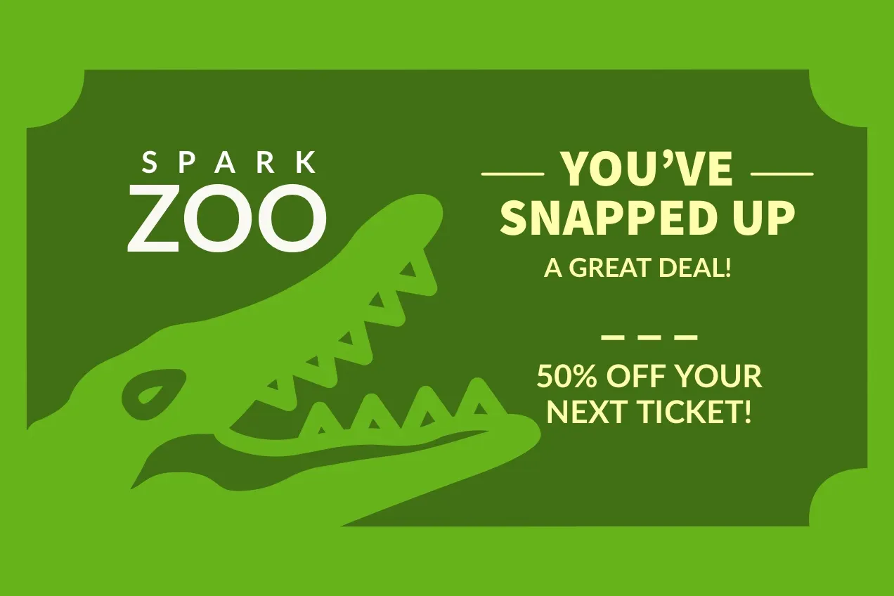 Green and White Zoo Ad Facebook Banner 