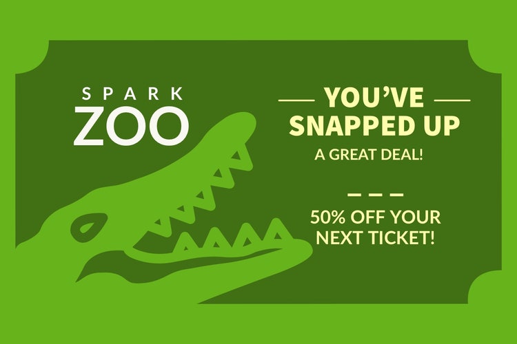 Green and White Zoo Ad Facebook Banner 