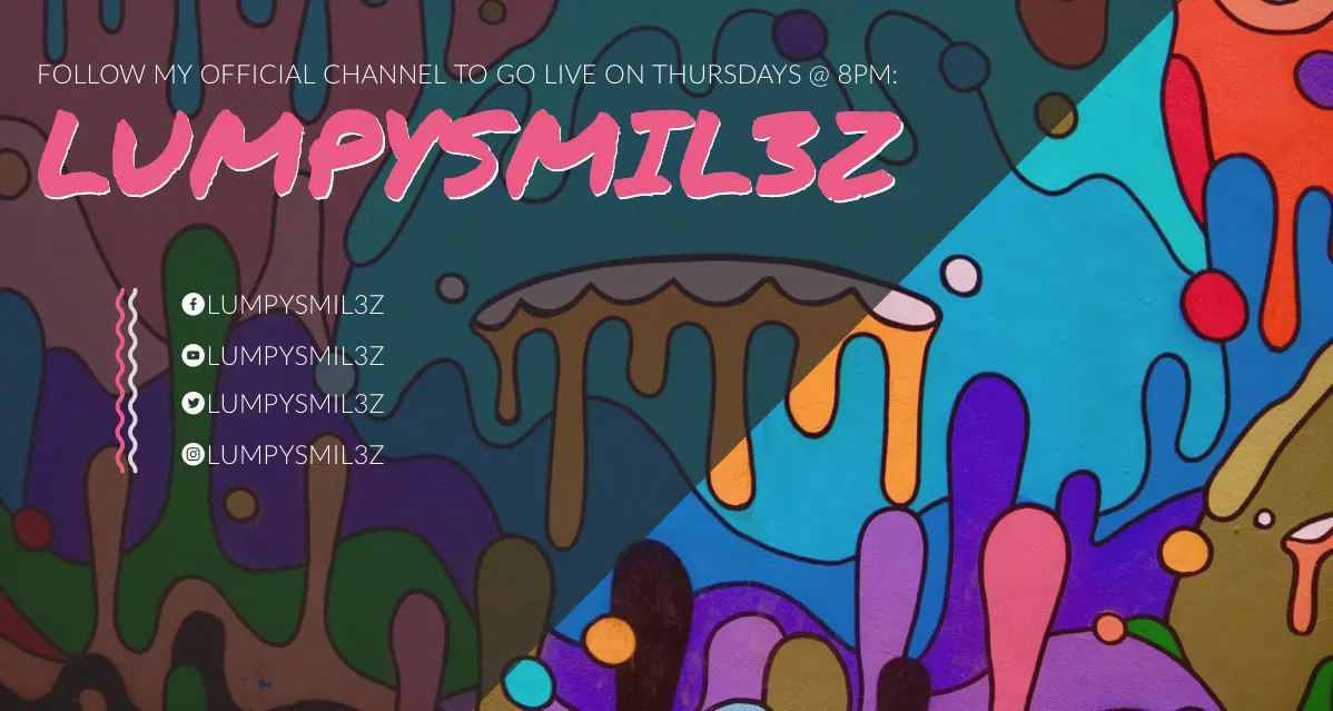 Colorful Illustrated Paint Splash Twitch Banner