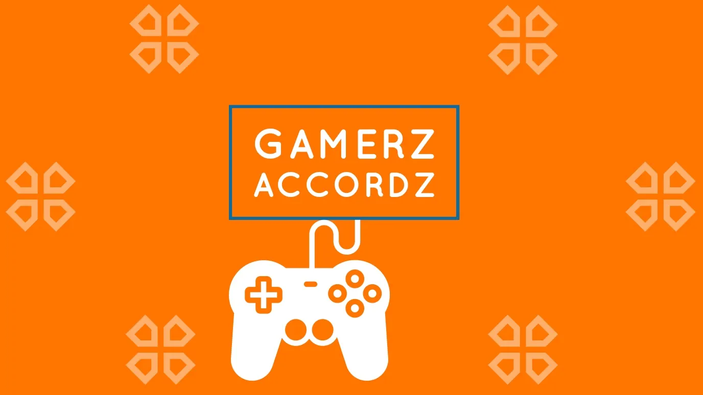 Orange and White Gamerz Accordz Banner