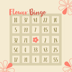 Pink and Green Bingo Card Bingo Number Generator