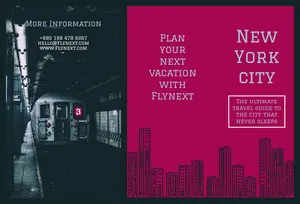 Claret and Black New York City Brochure Travel Brochure