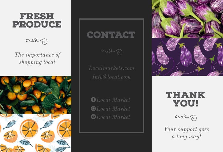 Fresh Produce Local Market Brochure