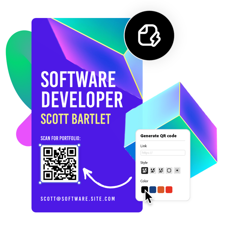 Make Business Cards with QR Codes for Free from Online Templates