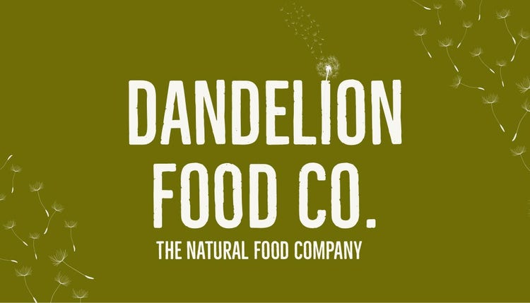 Green Dandelion Food Co. Business Card