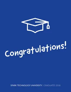 Blue Graduation Congratulations Card Graduation Congratulation Card