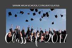Grey and White Graduation Congratulations Facebook Card Graduation Congratulation Card