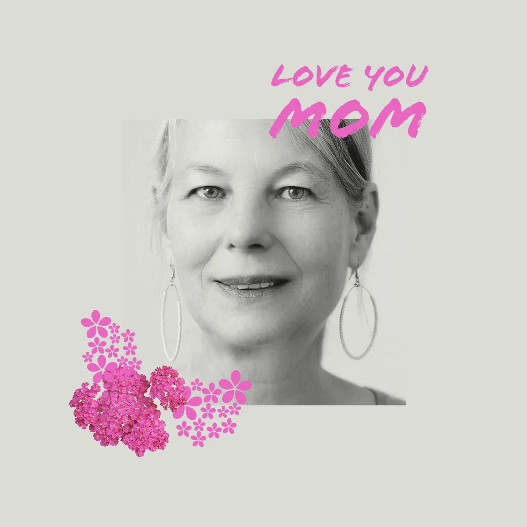 Gray and Pink Mothers Day Square Instagram Graphic
