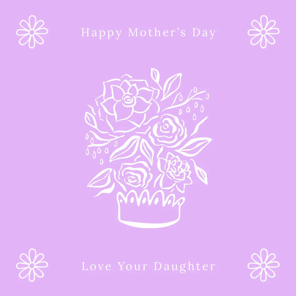 Pink and White Happy Mother’s Day Instagram Graphic