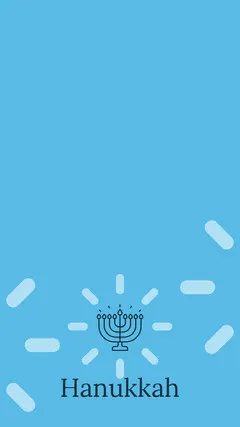 Blue Hanukkah Social Post Hanukkah