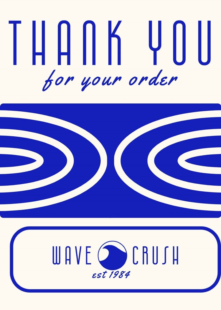Blue Wave Beachy Thank You For Your Business Card