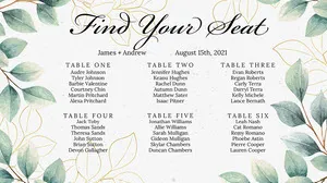 Free Wedding Seating Chart Maker With Online Templates Adobe Spark