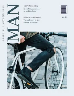 White With Man On Bike Magazine Cover Fashion Magazines Cover