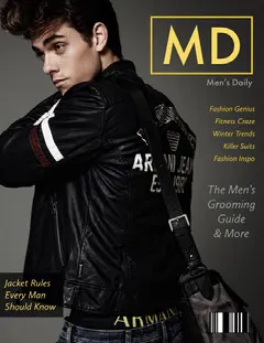 Black and Handsome Man Magazine Cover Fashion Magazines Cover