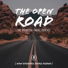 Travel Podcast Square Graphic with Road in Desert Podcast