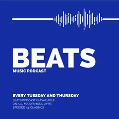 Blue and White Music Podcast Ad Instagram Post Podcast