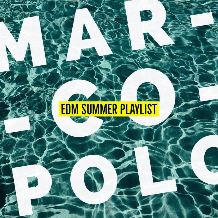 Blue Pool Modern Style EDM Summer Playlist Cover