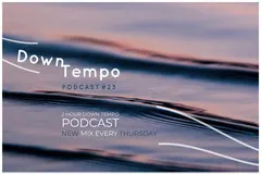 White and Violet Down Tempo Social Post Podcast