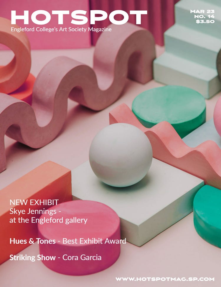 Pink & Green College Art Society Shapes magazine cover