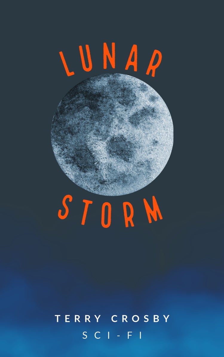 Blue Moon Photo Sci-Fi Book Cover