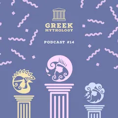 Violet and White Greek Mythology Instagram Graphic Podcast
