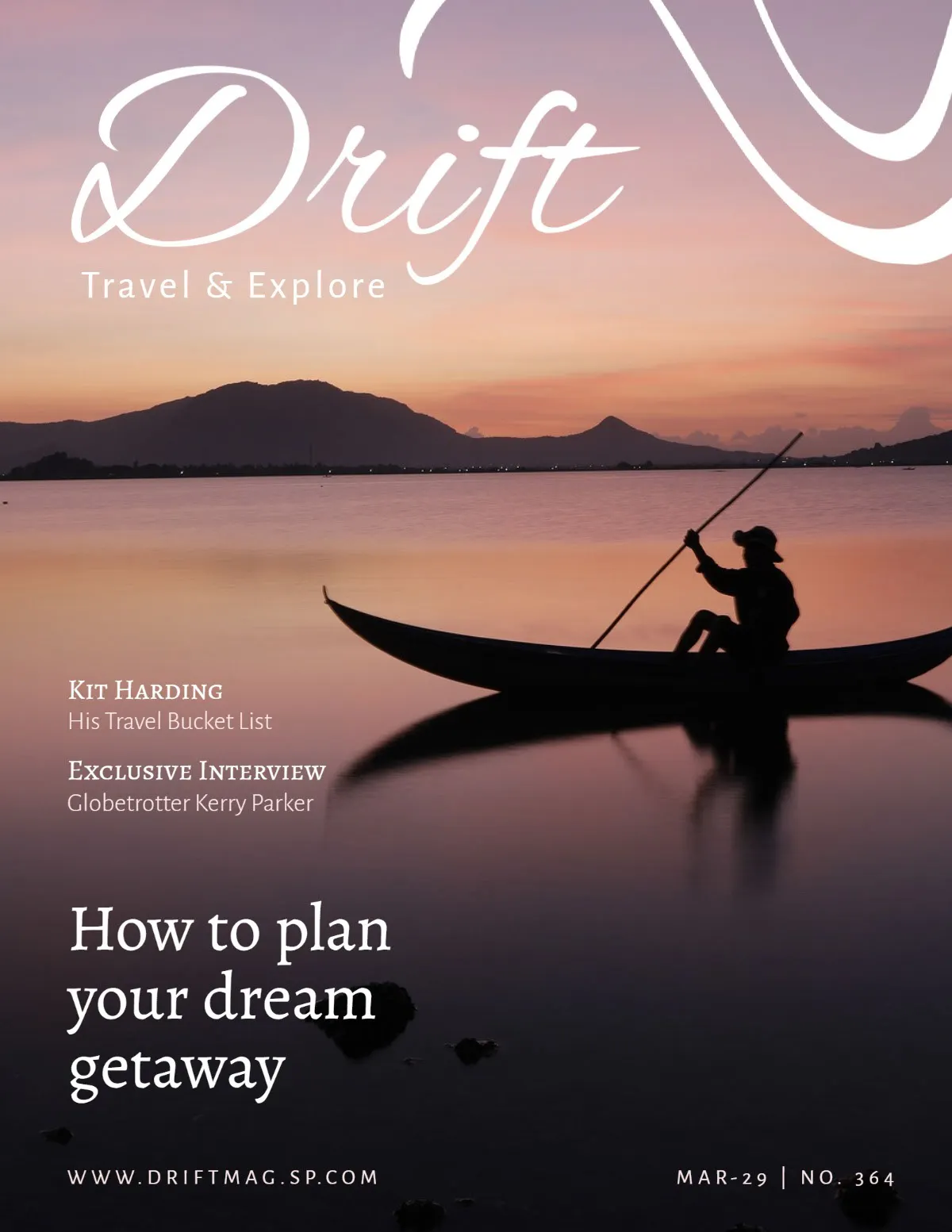 White Calm Wave Drift Travel Magazine