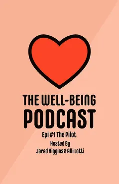 Pink and Red Heart Well-being Podcast Poster Podcast