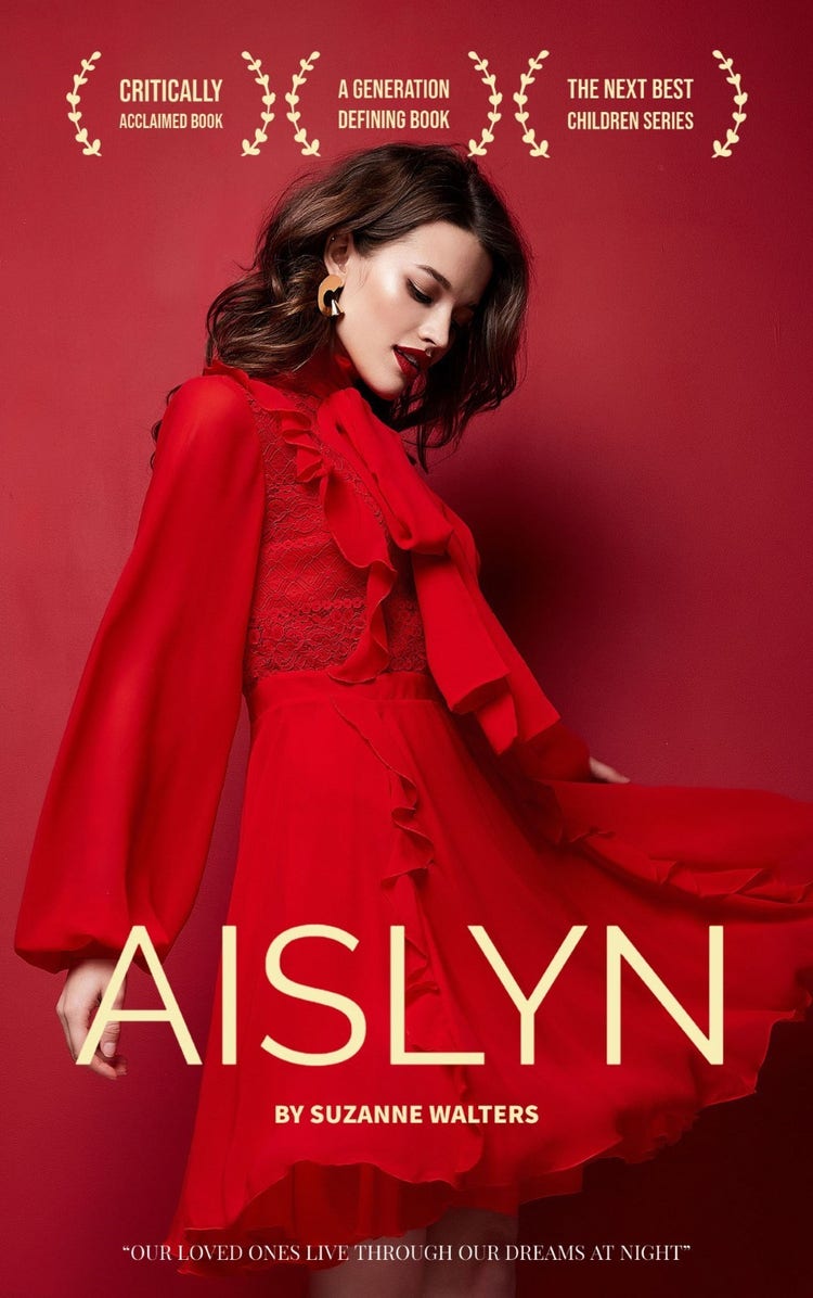Elegant Woman in Red Dress Photo Book cover