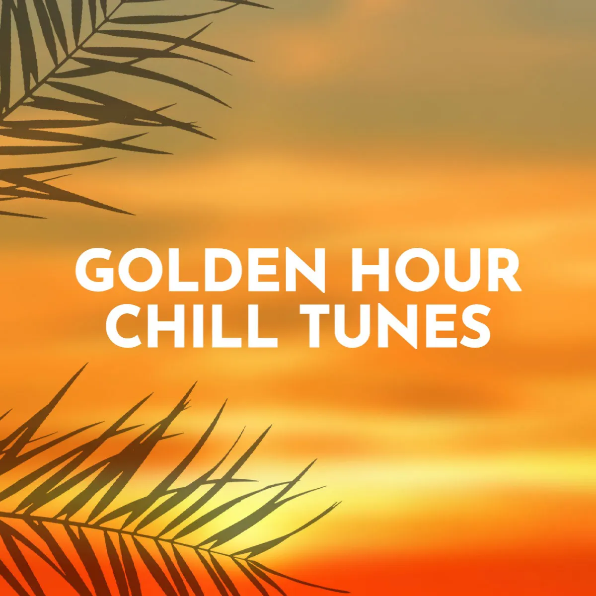 White Golden Hour Chill Tunes Mixtape Cover