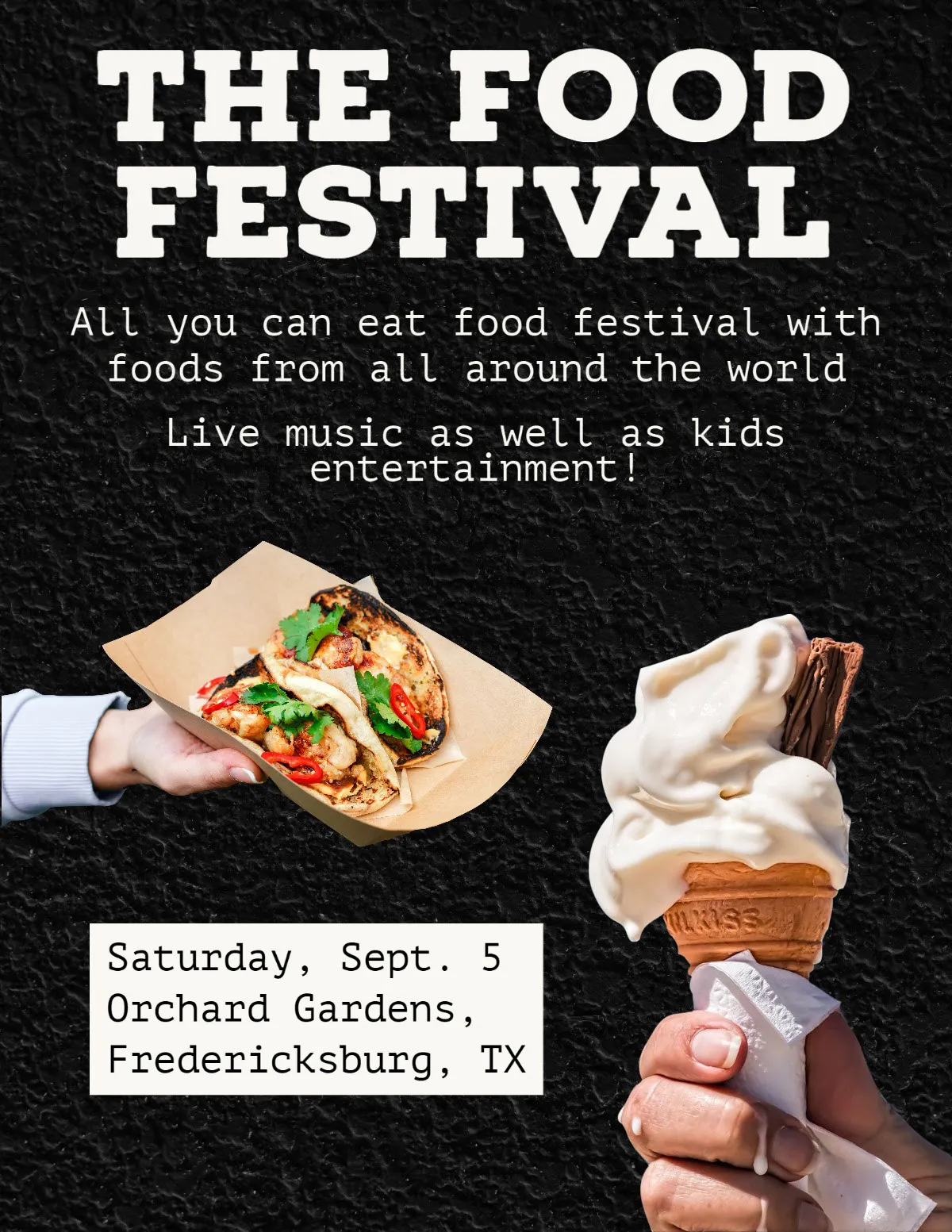Black Food Festival Flyer