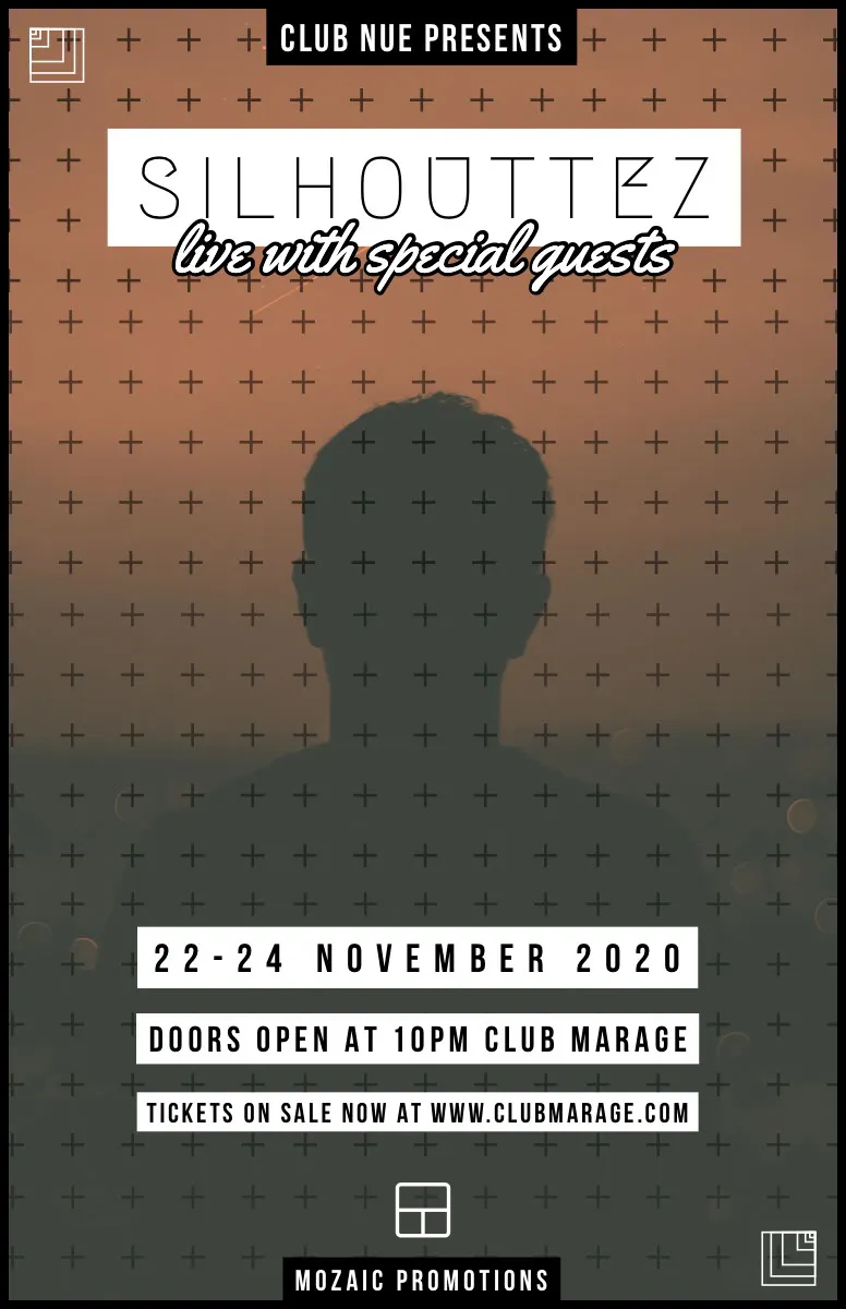 Dark Toned, Patterened, Music Club Event Poster