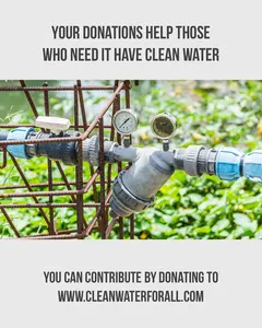 Clean Water Instagram Portrait Donations Flyer