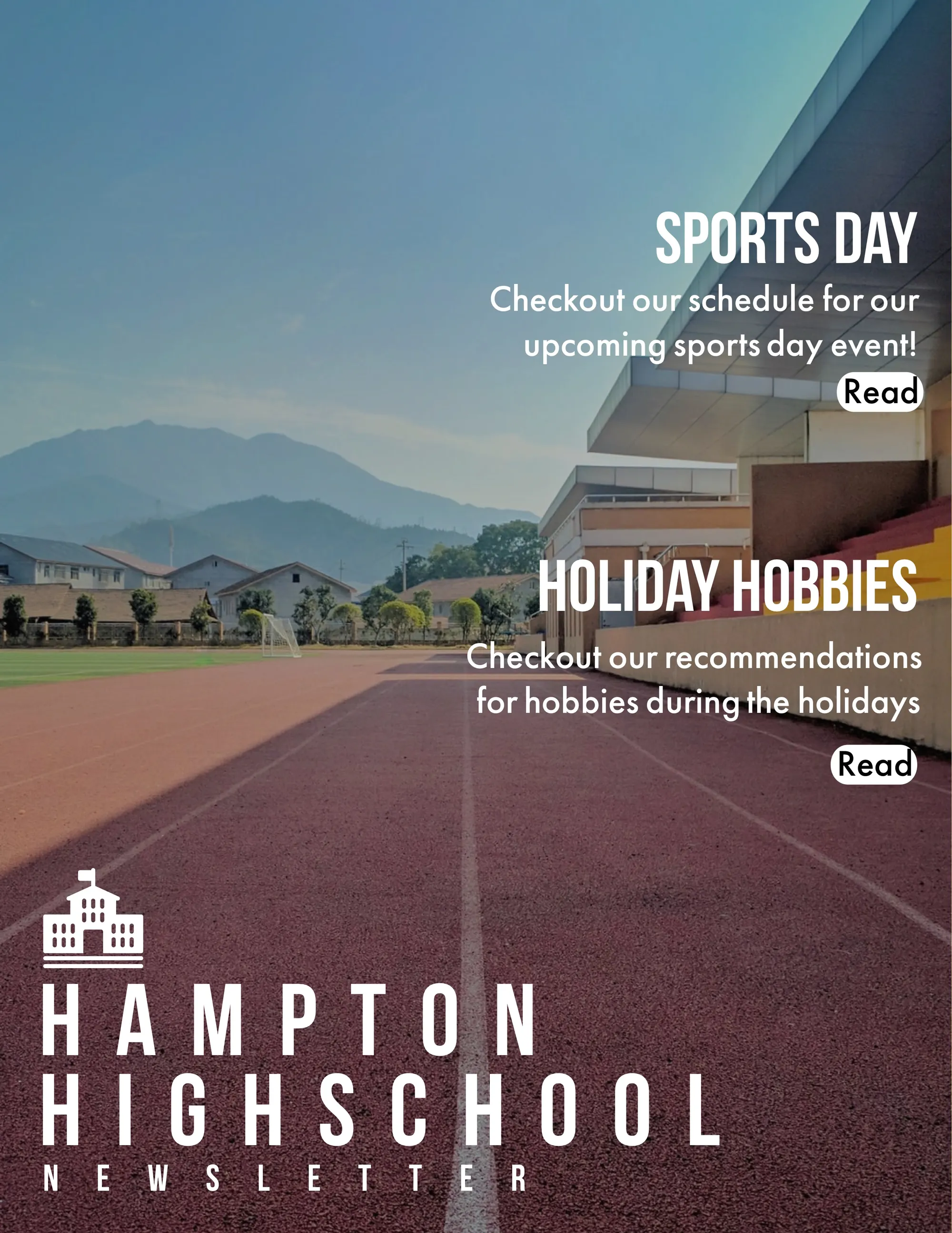 Running Track Photo High School Newsletter