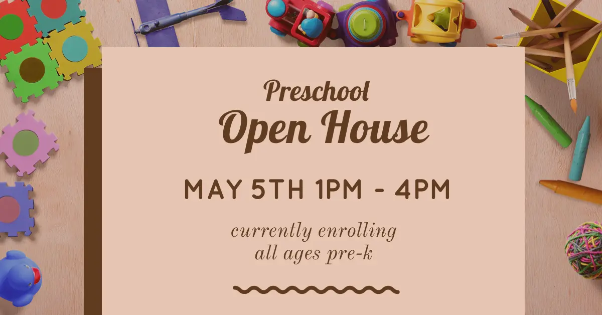 Pink Preschool Open House Promotion