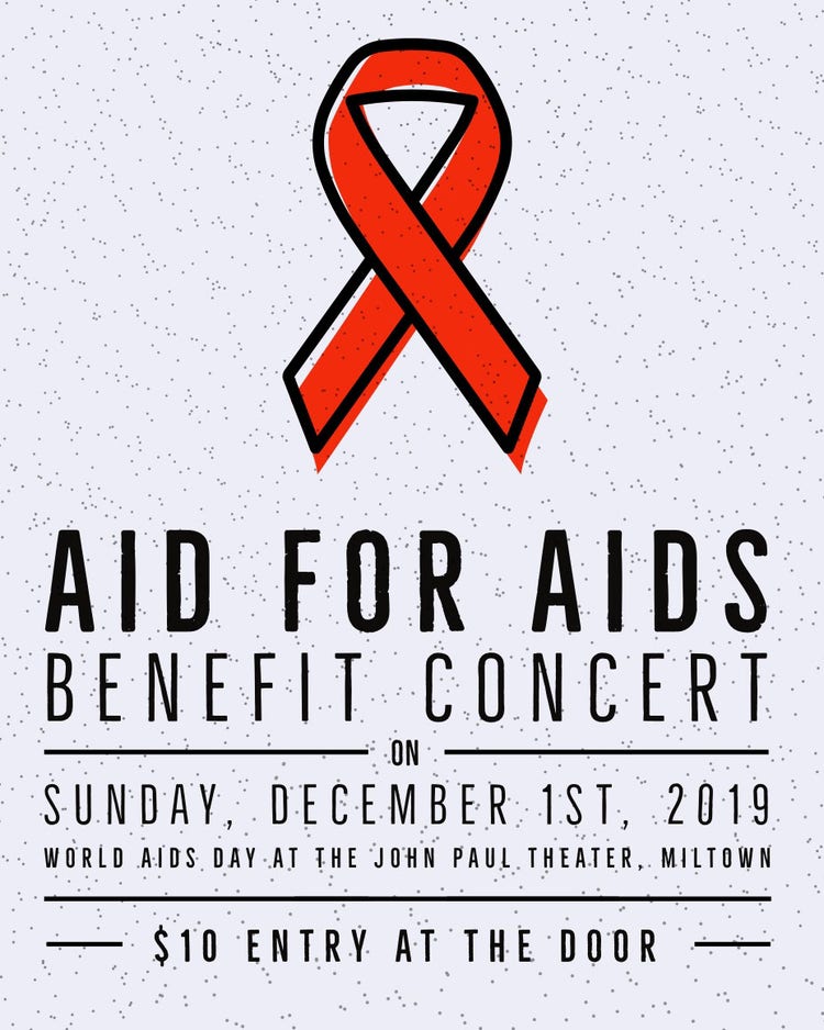 Red Ribbon AIDS Charity Concert Instagram Portrait