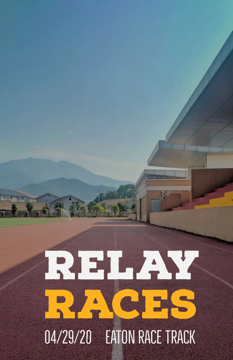 Sports Track Relay Races Flyer