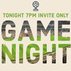 White and Green Game Night Banner Game Night Flyer