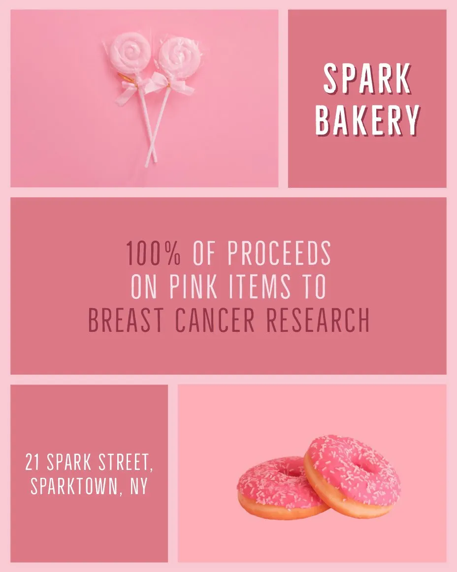 Pink Spark Bakery Social Post
