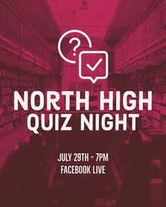 Pink High School Quiz Night Instagram Portrait  Game Night Flyer