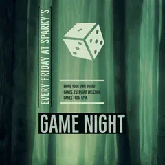 Green and Black Game Night Instagram Graphic Game Night Flyer