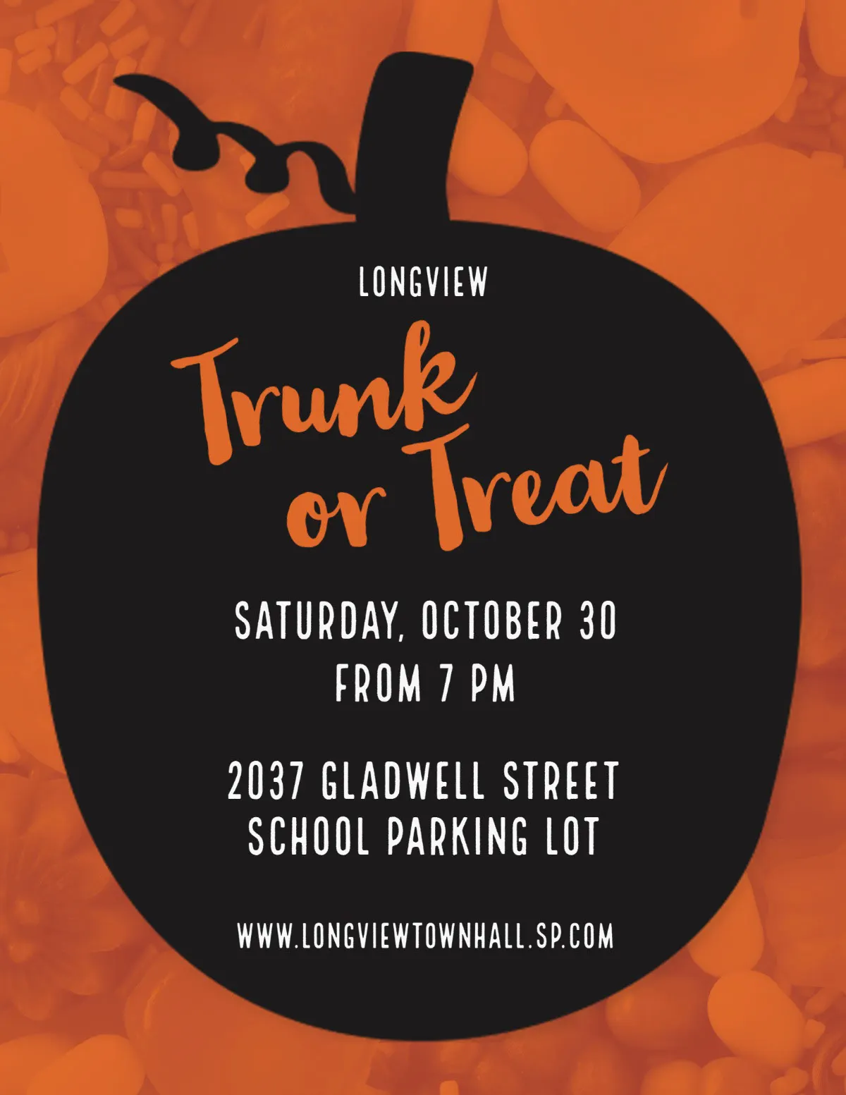 Halloween Trunk And Treat Party Flyer