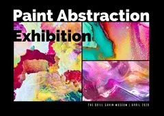 Multicolored Abstract Art Exhibition Ad Exhibition