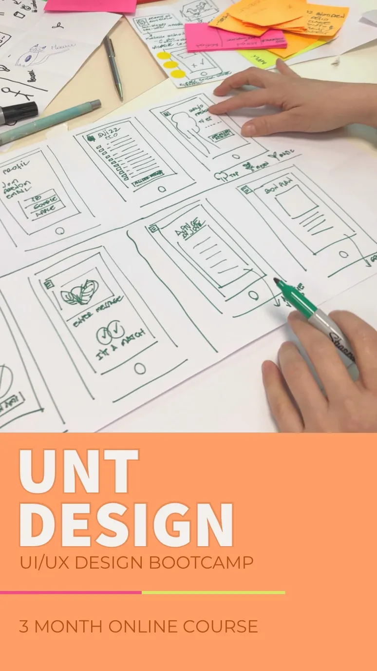 Orange UI UX Design Bootcamp Instagram story 
