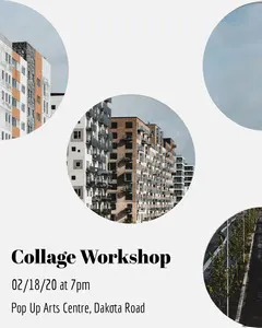 Collage Workshop Instagram Portrait Graphic with City Workshop